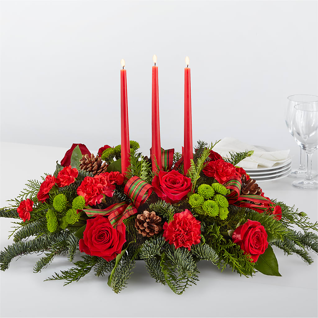 By the Candlelight Centerpiece – LETITTE'S FLOWERS & GIFTS, Beaumont TX