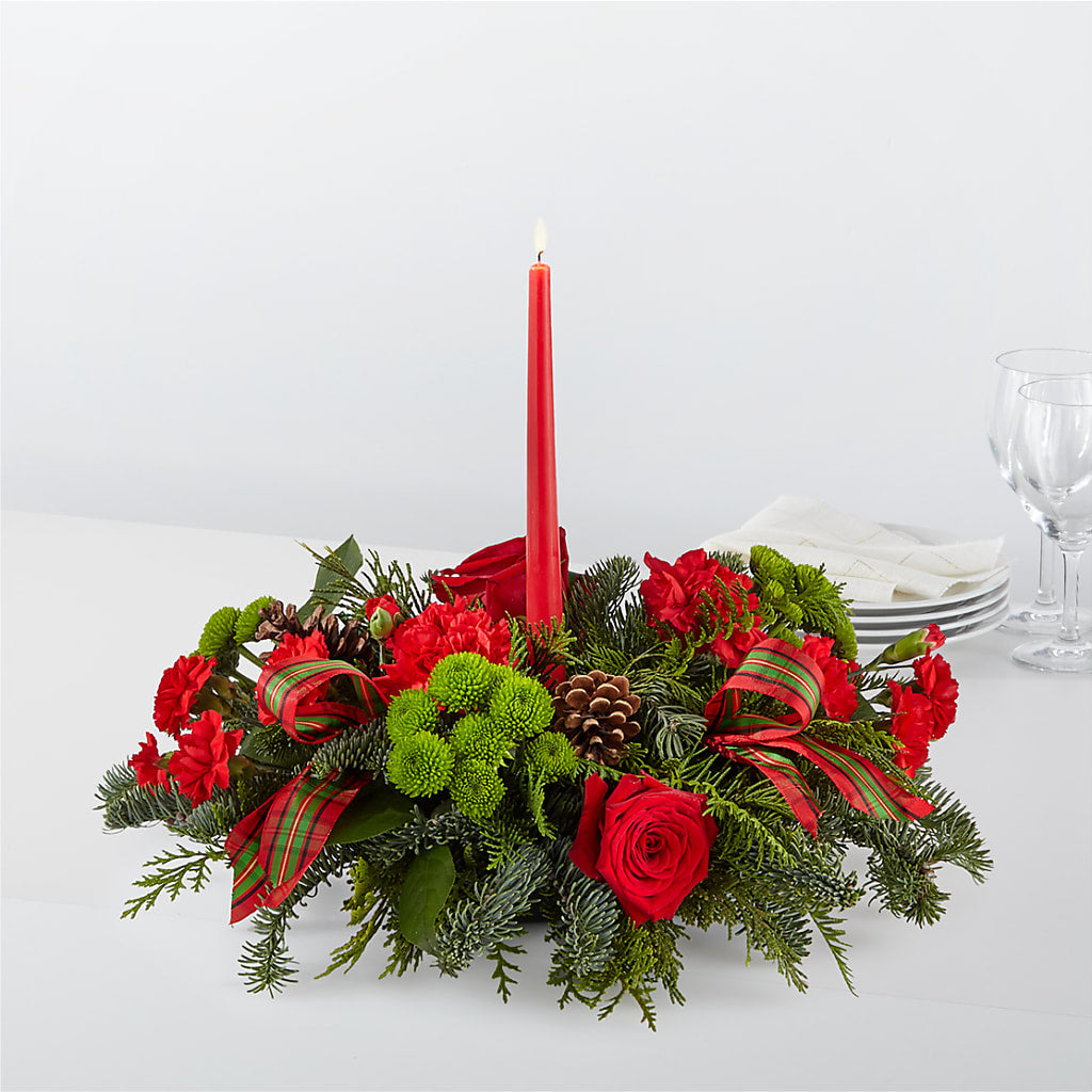 By the Candlelight Centerpiece – LETITTE'S FLOWERS & GIFTS, Beaumont TX