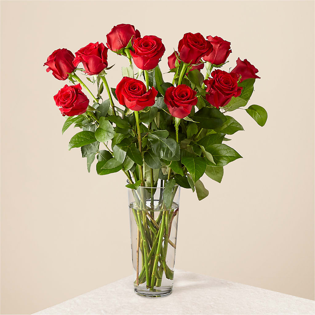 Long Stem Red Rose Bouquet – LETITTE'S FLOWERS & GIFTS, Beaumont TX