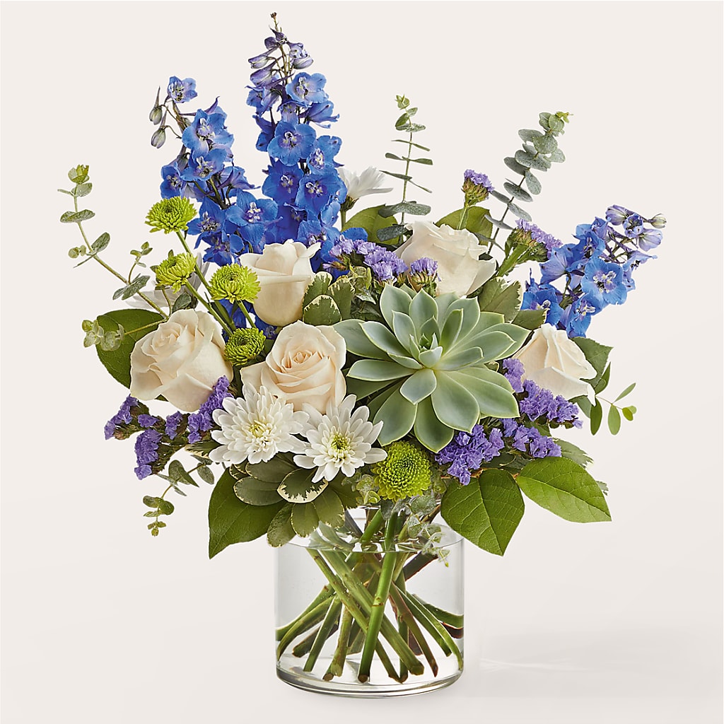 Cerulean Waves Bouquet – LETITTE'S FLOWERS & GIFTS, Beaumont TX