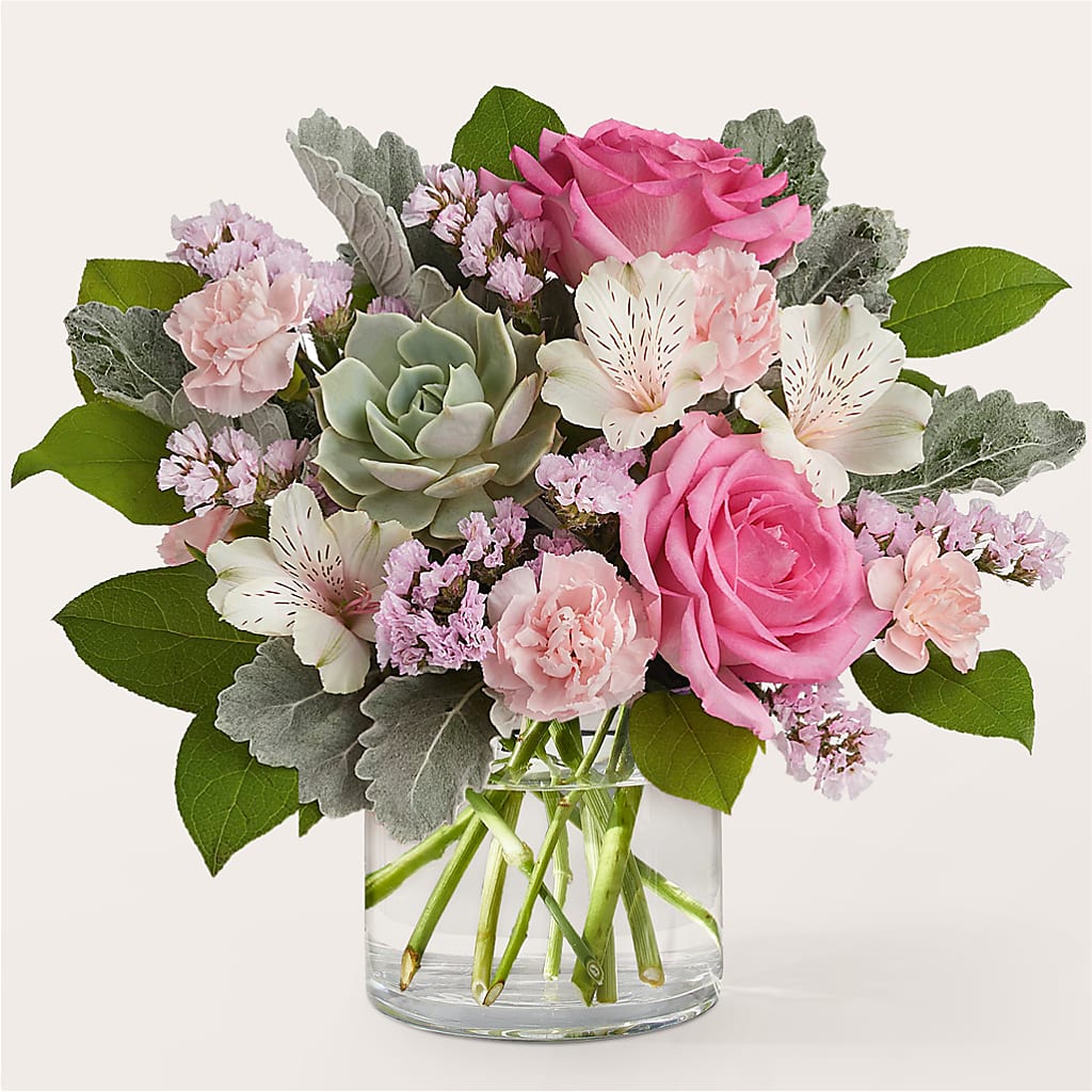 Dusty Rose Bouquet – LETITTE'S FLOWERS & GIFTS, Beaumont TX