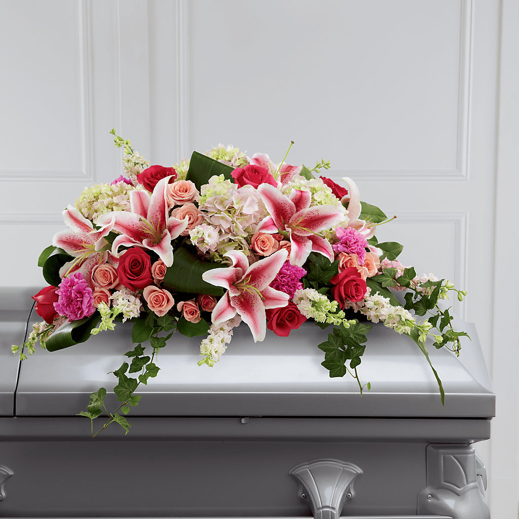Splendid Grace Casket Spray – LETITTE'S FLOWERS & GIFTS, Beaumont TX