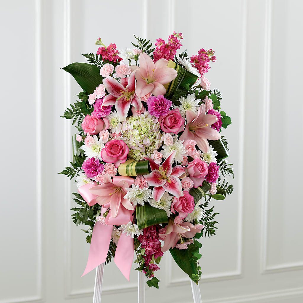 Comforting Standing Spray – LETITTE'S FLOWERS & GIFTS, Beaumont TX