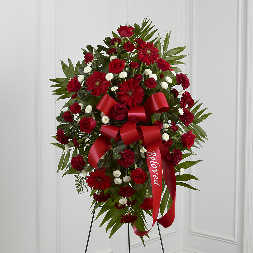 Treasured Memories Standing Spray – LETITTE'S FLOWERS & GIFTS, Beaumont TX