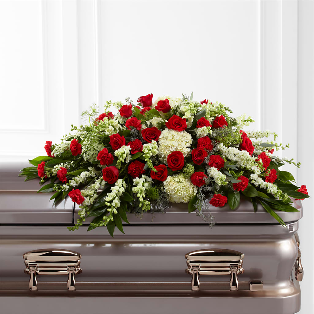 Sincerity Casket Spray – LETITTE'S FLOWERS & GIFTS, Beaumont TX