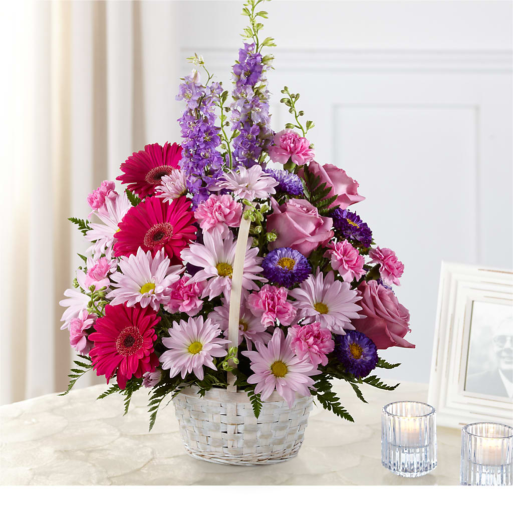 Pastel Peace Basket – LETITTE'S FLOWERS & GIFTS, Beaumont TX