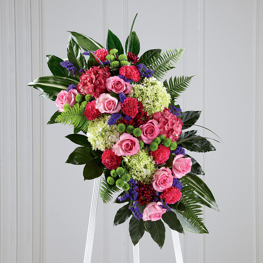 Refreshing Mix Standing Spray – LETITTE'S FLOWERS & GIFTS, Beaumont TX