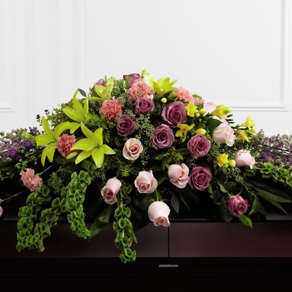 Forever Beloved Casket Spray – LETITTE'S FLOWERS & GIFTS, Beaumont TX
