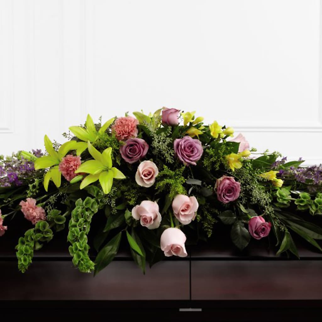 Forever Beloved Casket Spray – LETITTE'S FLOWERS & GIFTS, Beaumont TX