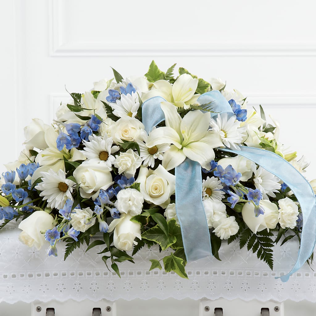 Tender Treasure Casket Spray – LETITTE'S FLOWERS & GIFTS, Beaumont TX