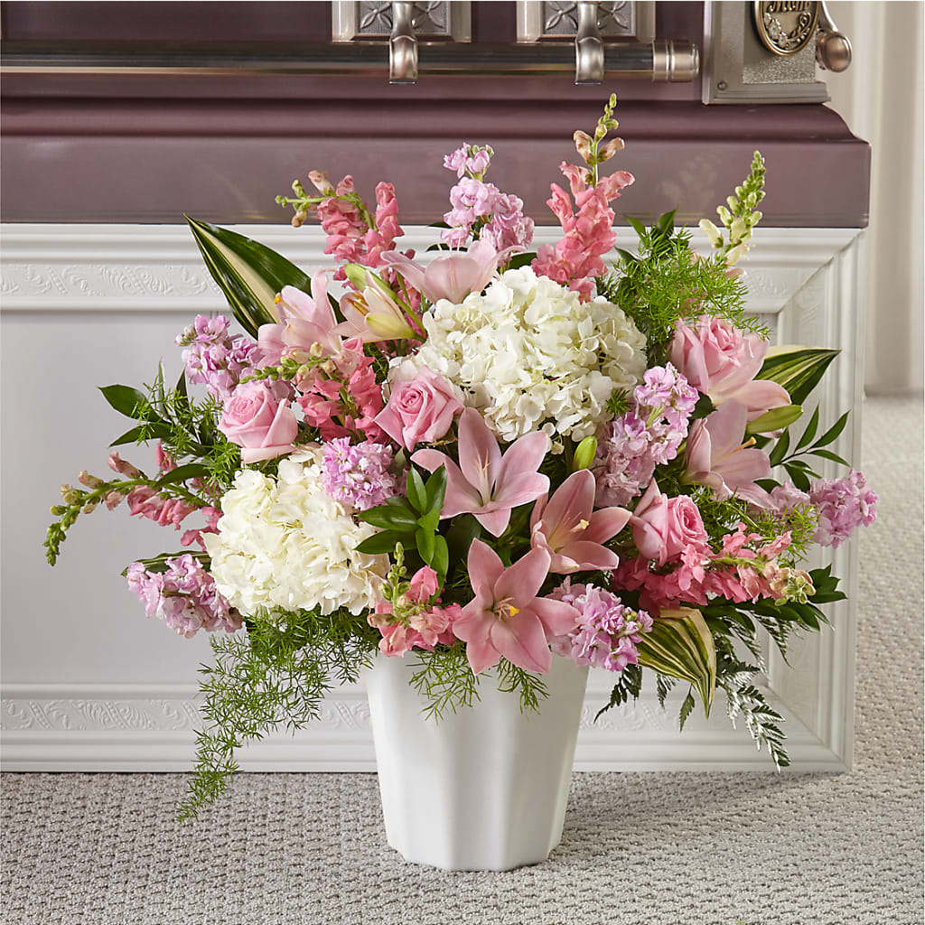 Simply Serene Floor Basket – LETITTE'S FLOWERS & GIFTS, Beaumont TX