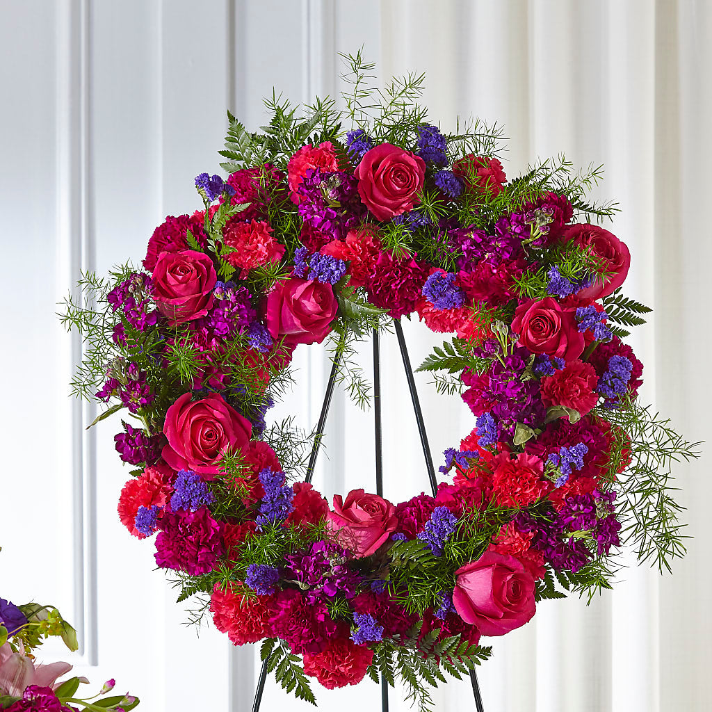 Calming Colors Wreath – LETITTE'S FLOWERS & GIFTS, Beaumont TX
