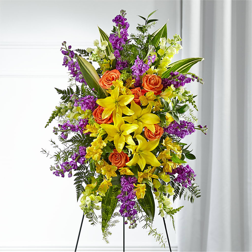 Thoughtful Prayers Standing Spray – LETITTE'S FLOWERS & GIFTS, Beaumont TX