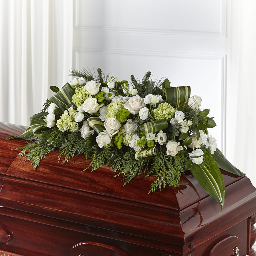 Hopeful Gesture Casket Spray – LETITTE'S FLOWERS & GIFTS, Beaumont TX