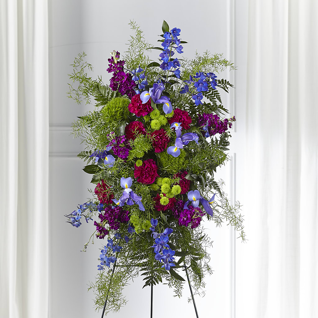 Heavenly Skies Standing Spray – LETITTE'S FLOWERS & GIFTS, Beaumont TX