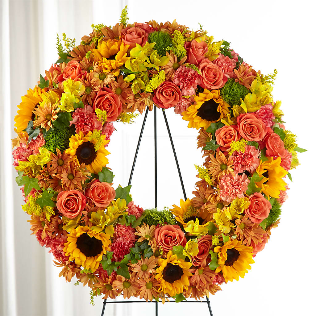 Autumnal Memories Wreath (Standard) – LETITTE'S FLOWERS & GIFTS, Beaumont TX