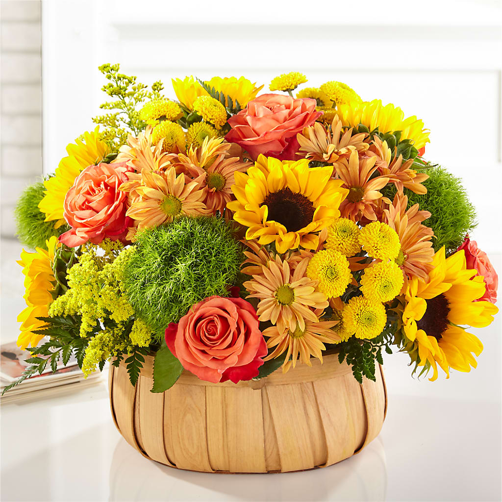 Harvest Sunflower Basket – LETITTE'S FLOWERS & GIFTS, Beaumont TX