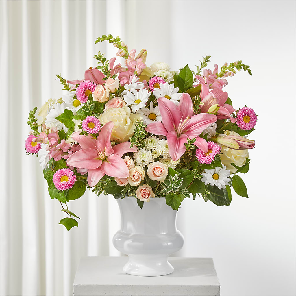Empathetic Blooms Urn Arrangement – LETITTE'S FLOWERS & GIFTS, Beaumont TX