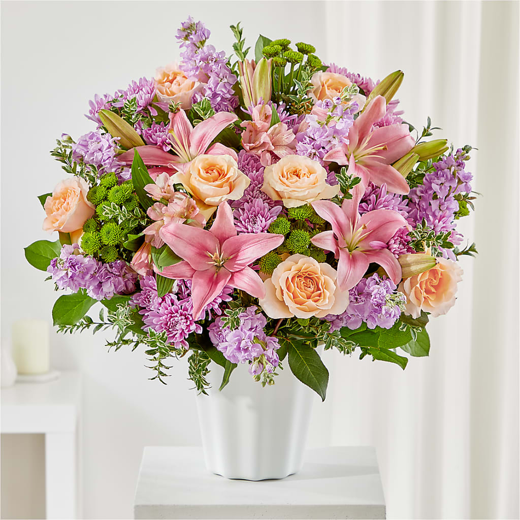 Supportive Embrace Tabletop Basket – LETITTE'S FLOWERS & GIFTS, Beaumont TX