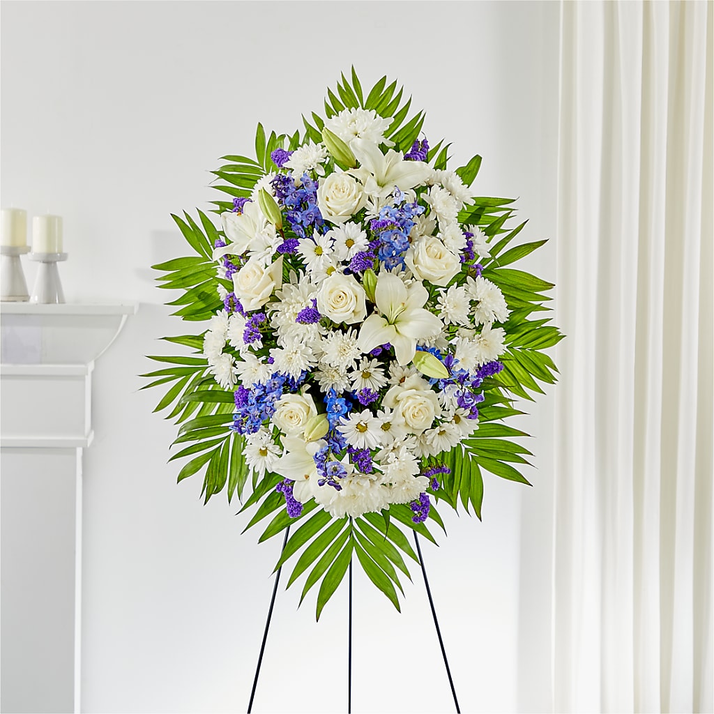 At Rest Standing Spray – LETITTE'S FLOWERS & GIFTS, Beaumont TX