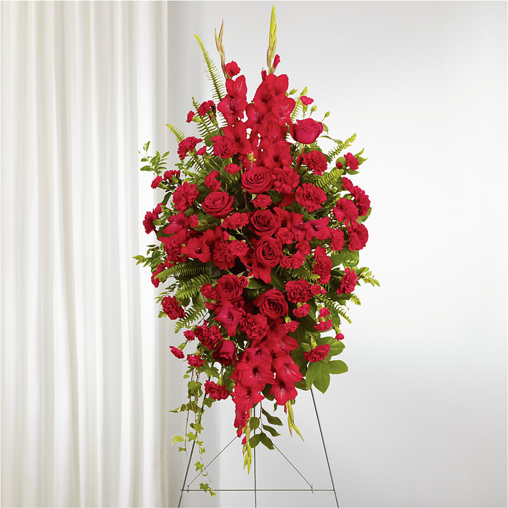 From the Heart Standing Spray – LETITTE'S FLOWERS & GIFTS, Beaumont TX