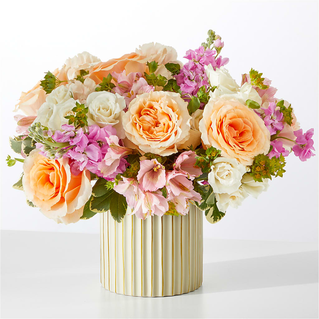 Paradise Bouquet with Ivory Vase – LETITTE'S FLOWERS & GIFTS, Beaumont TX