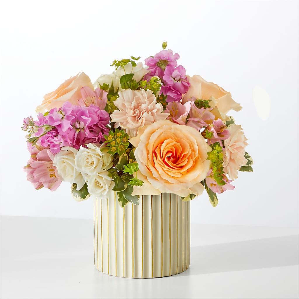 Paradise Bouquet with Ivory Vase – LETITTE'S FLOWERS & GIFTS, Beaumont TX