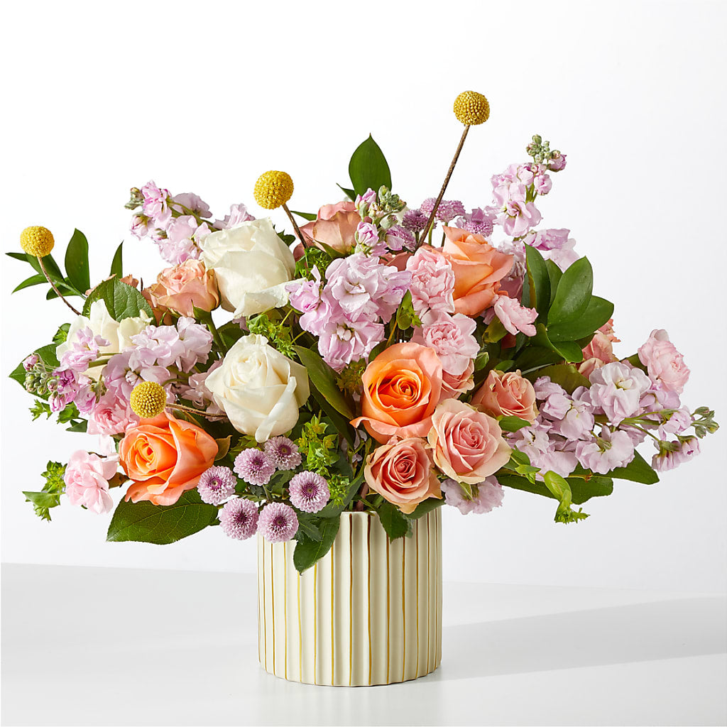 French Market Bouquet with Ivory Vase – LETITTE'S FLOWERS & GIFTS, Beaumont TX
