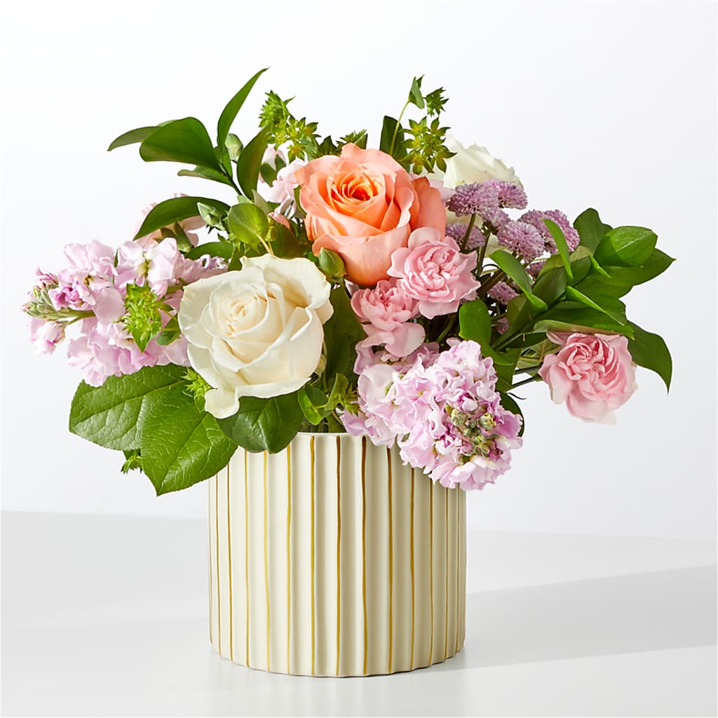 French Market Bouquet with Ivory Vase – LETITTE'S FLOWERS & GIFTS, Beaumont TX