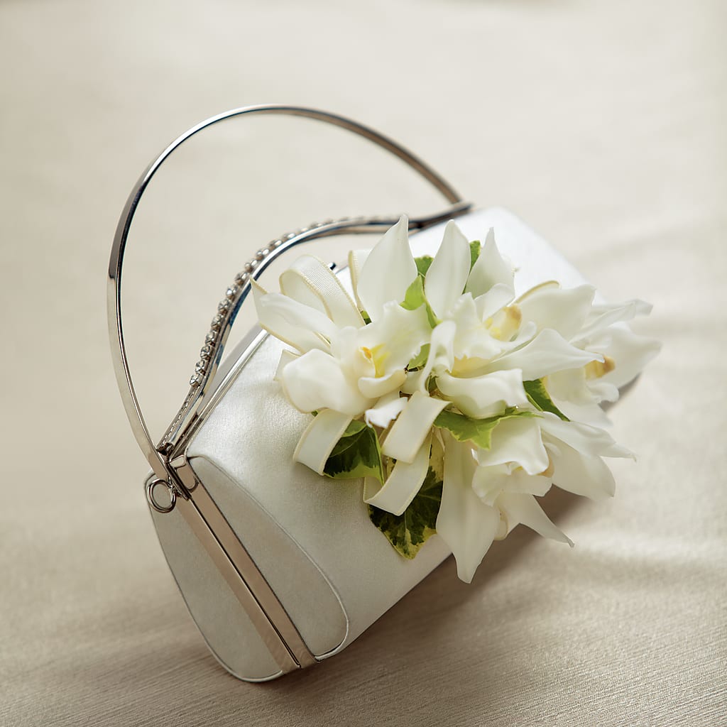 White Purse Decor – LETITTE'S FLOWERS & GIFTS, Beaumont TX