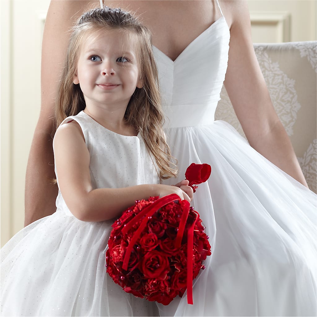 Pure at Heart Flower Girl Arrangement – LETITTE'S FLOWERS & GIFTS, Beaumont TX