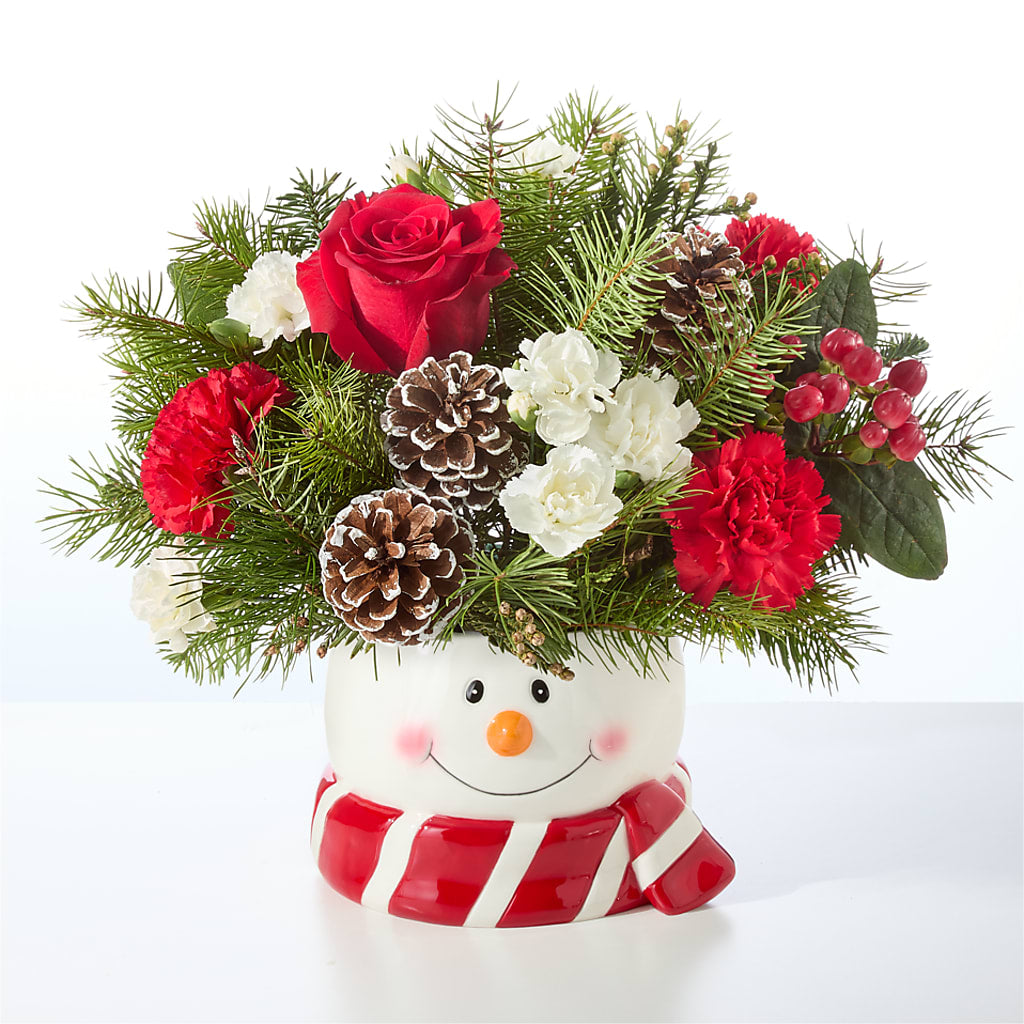 Jolly Snowman Bouquet – LETITTE'S FLOWERS & GIFTS, Beaumont TX