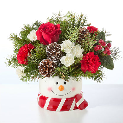 Jolly Snowman Bouquet – LETITTE'S FLOWERS & GIFTS, Beaumont TX