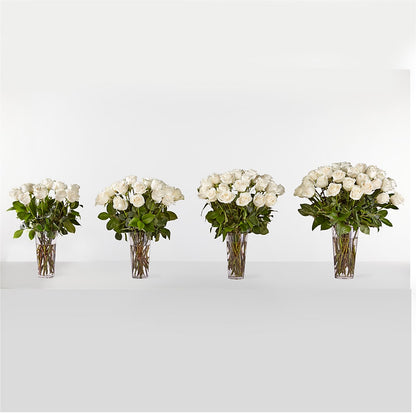 Long Stem White Rose Bouquet – LETITTE'S FLOWERS & GIFTS, Beaumont TX