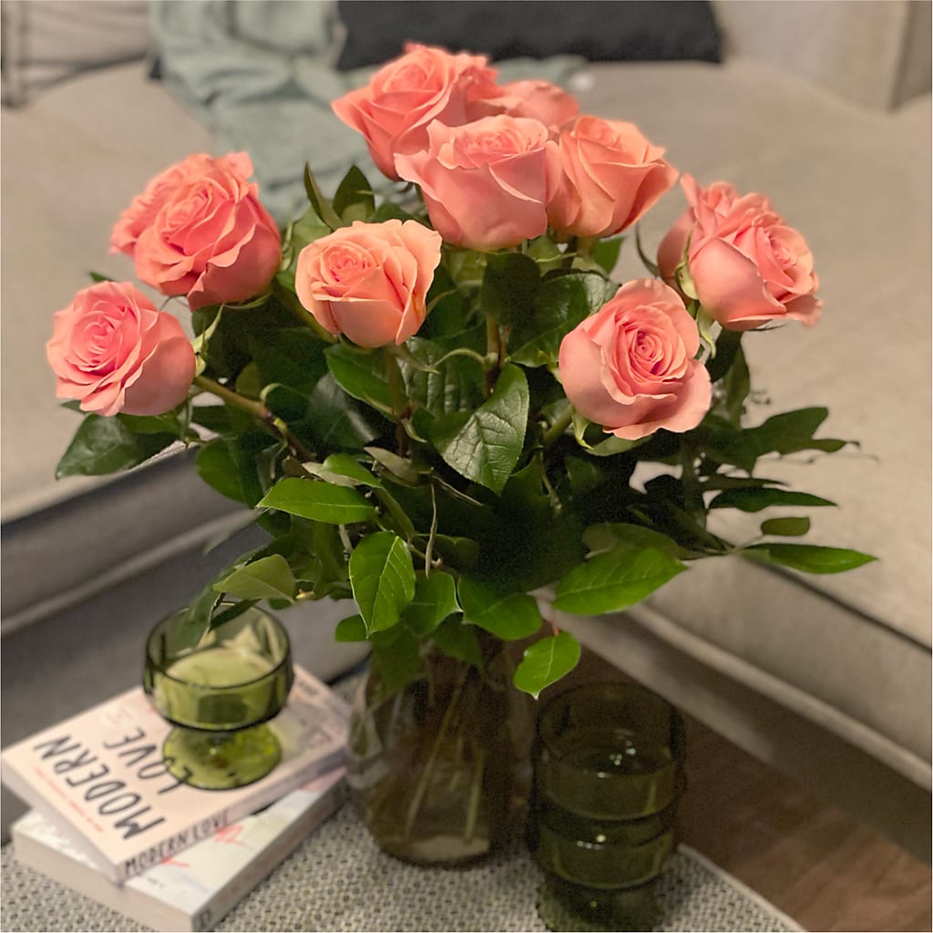 Long Stem Pink Rose Bouquet – LETITTE'S FLOWERS & GIFTS, Beaumont TX