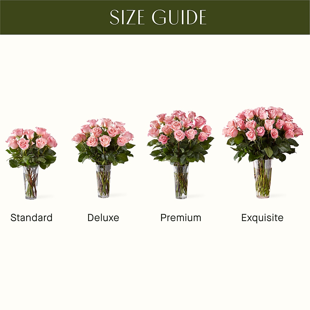 Long Stem Pink Rose Bouquet – LETITTE'S FLOWERS & GIFTS, Beaumont TX