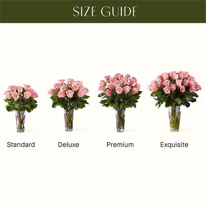 Long Stem Pink Rose Bouquet – LETITTE'S FLOWERS & GIFTS, Beaumont TX