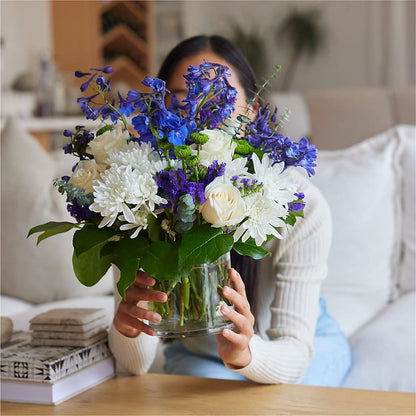 Cerulean Waves Bouquet – LETITTE'S FLOWERS & GIFTS, Beaumont TX