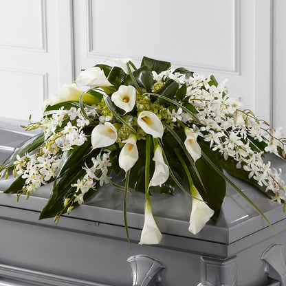Angel Wings Casket Spray – LETITTE'S FLOWERS & GIFTS, Beaumont TX