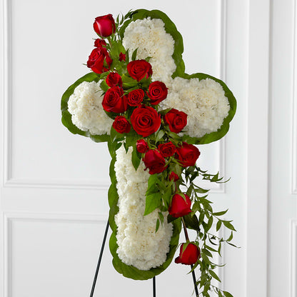 Floral Cross Easel – LETITTE'S FLOWERS & GIFTS, Beaumont TX