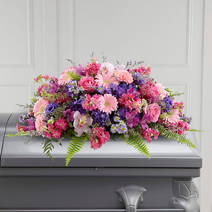 Glorious Garden Casket Spray – LETITTE'S FLOWERS & GIFTS, Beaumont TX