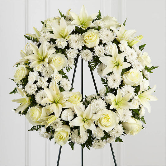 Treasured Tribute Wreath – LETITTE'S FLOWERS & GIFTS, Beaumont TX
