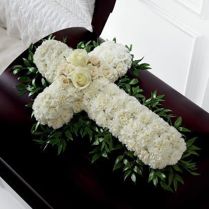 Peaceful Memories Casket Spray (Standard) – LETITTE'S FLOWERS & GIFTS, Beaumont TX