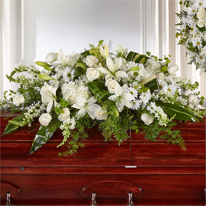 Abundance Casket Spray – LETITTE'S FLOWERS & GIFTS, Beaumont TX