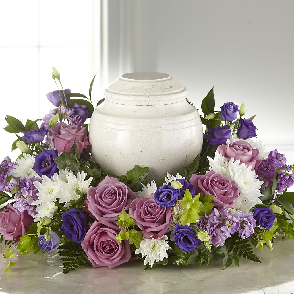 Blooming Sympathy Cremation Adornment – LETITTE'S FLOWERS & GIFTS, Beaumont TX