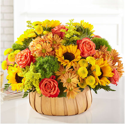 Harvest Sunflower Basket – LETITTE'S FLOWERS & GIFTS, Beaumont TX