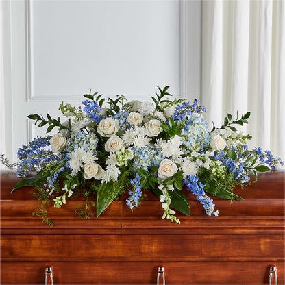 Timeless Essence Casket Spray – LETITTE'S FLOWERS & GIFTS, Beaumont TX