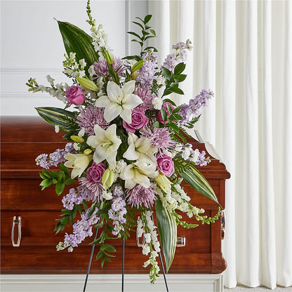 Grateful Hearts Standing Spray – LETITTE'S FLOWERS & GIFTS, Beaumont TX