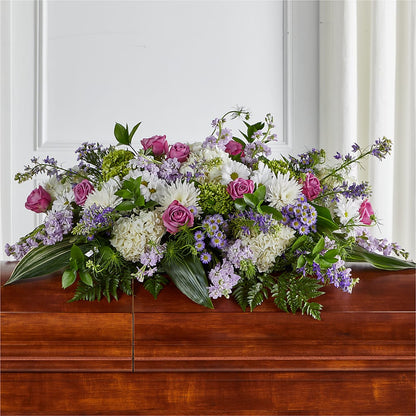 Meadows of Serenity Casket Spray – LETITTE'S FLOWERS & GIFTS, Beaumont TX