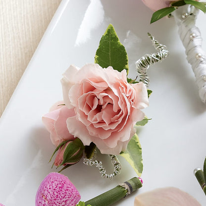 Pink Spray Rose Boutonniere – LETITTE'S FLOWERS & GIFTS, Beaumont TX